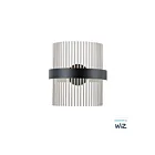 ET2 Lighting Chimes WiZ E34201-BKSN 2-Lights Black/Satin Nickel 34W LED Wall Sconce