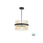 ET2 Lighting E34205-BKSBR Chimes WiZ 2-Lights 106W Black/Satin Brass Pendant