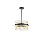 ET2 Lighting E34205-BKSBR Chimes WiZ 2-Lights 106W Black/Satin Brass Pendant