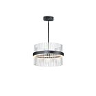 ET2 Lighting E34205-BKSN Chimes WiZ 2-Lights 106W Black/Satin Nickel Pendant