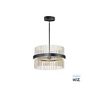 ET2 Lighting E34205-BKSNSBR Chimes WiZ 2-Lights 106W Black/Satin Nickel/Satin Brass Pendant