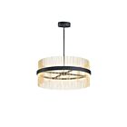 ET2 Lighting E34207-BKSBR Chimes WiZ 2-Lights 146W Black/Satin Brass Pendant