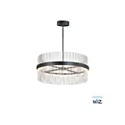 ET2 Lighting E34207-BKSN Chimes WiZ 2-Lights 146W Black/Satin Nickel Pendant