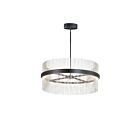 ET2 Lighting E34207-BKSN Chimes WiZ 2-Lights 146W Black/Satin Nickel Pendant