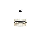 ET2 Lighting E34207-BKSNSBR Chimes WiZ 2-Lights 146W Black/Satin Nickel/Satin Brass Pendant