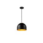 ET2 Lighting E34602-54BKGLD Foster 1-Light 7W Black/Gold Pendant