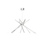 ET2 Lighting E41446-SA Alumilux Aster 8-Lights 480W Satin Aluminum Pendant