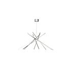 ET2 Lighting E41446-SA Alumilux Aster 8-Lights 480W Satin Aluminum Pendant