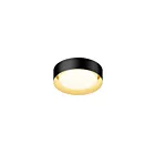 ET2 Lighting Echo E51010-BKGLD 1-Light 20W Black/Gold LED Semi Flush Mount