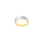 ET2 Lighting Echo E51010-WTGLD 1-Light 20W White/Gold LED Semi Flush Mount