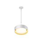 ET2 Lighting E51011-WTGLD Echo 1-Light 20W White/Gold Pendant