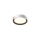 ET2 Lighting Echo E51012-WTBK 1-Light 25W White/Black LED Semi Flush Mount