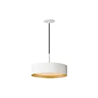 ET2 Lighting E51013-WTGLD Echo 1-Light 25W White/Gold Pendant