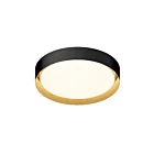 ET2 Lighting Echo E51014-BKGLD 1-Light 40W Black/Gold LED Semi Flush Mount