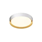 ET2 Lighting Echo E51014-WTGLD 1-Light 40W White/Gold LED Semi Flush Mount