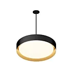 ET2 Lighting E51015-BKGLD Echo 1-Light 40W Black/Gold Pendant