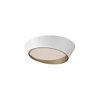 ET2 Lighting Slant E51032-WTGLD 1-Light 42W White/Gold LED Semi Flush Mount