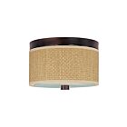 ET2 Lighting Elements E95000-101OI 2-Lights 80W Oil Rubbed Bronze LED Semi Flush Mount