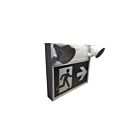 Etlin Daniels EC302WHM-A13-BB-GU-10RC 2-Heads 34W White LED Running Man Exit Sign Light with Combo Heads