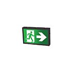 Etlin Daniels EX300BLM-A13-BB-GU 3-4W Black LED Running Man Exit Sign Light