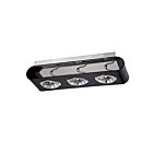 Eurofase Lighting 24813-01 3-lights 150W Black Flushmount Track Light