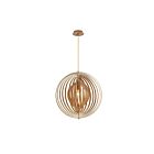 Eurofase Lighting 31872-010 Abruzzo 60W Wood Pendant