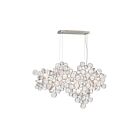 Eurofase Lighting 34031-018 Trento 12-Lights 480W Champagne Silver Chandelier
