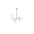 Eurofase Lighting 36250-035 Crossroads 10W Antique Brass Chandelier