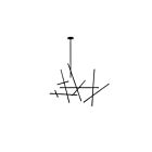 Eurofase Lighting 36251-018 Crossroads 18W Black Chandelier