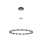 Eurofase Lighting 37044-015 Albany 81W Deep Black Chandelier