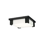 Eurofase Lighting 37075-019 Thornhill 25W Black Outdoor Square Semi Flush Mount