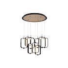 Eurofase Lighting 37079-017 Dagmar 54W Black Chandelier