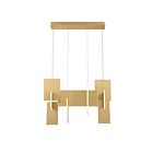 Eurofase Lighting 37345-013 Coburg 93W Anodized Gold LED Chandelier