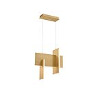 Eurofase Lighting 37346-010 Coburg 35W Anodized Gold LED Pendant