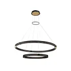 Eurofase Lighting 37385-019 ADMIRAL 111W Matte Black 2-Tier Round Chandelier