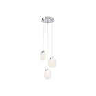 Eurofase Lighting 38042-020 Paget 3-Lights 15W Chrome LED Chandelier