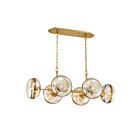Eurofase Lighting 38130-014 Nottingham 6-Lights 360W Ancient Brass Chandelier
