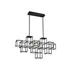 Eurofase Lighting 38258-026 Ferro 9-Lights 48W Black LED Chandelier