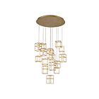 Eurofase Lighting 38259-012 Ferro 16-Lights 88W Gold LED Chandelier