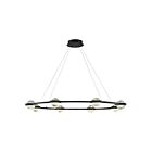 Eurofase Lighting 39309-013 Circolo 8-Lights 48W Black LED Chandelier