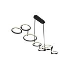 Eurofase Lighting 39421-012 Giro 8-Lights 115W Matte Black LED Chandelier
