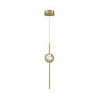 Eurofase Lighting 39463-029 Barletta 1-Light 7W Brass Anodized Aluminum LED Pendant