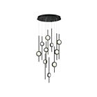 Eurofase Lighting 39464-019 Barletta 57W Black Anodized Aluminum LED Chandelier