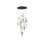 Eurofase Lighting 39464-033 Barletta 10-Lights 57W Black LED Chandelier