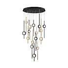 Eurofase Lighting 39465-030 Barletta 16-Lights 90W Black LED Chandelier