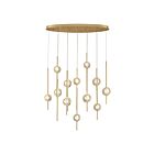 Eurofase Lighting 39466-020 Barletta 12-Lights 68W Brass LED Chandelier