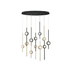 Eurofase Lighting 39466-037 Barletta 12-Lights 68W Black LED Chandelier