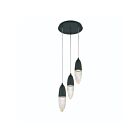 Eurofase Lighting 43858-022 Ecrou 3-Lights 5W Matte Black Chandelier