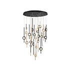 Eurofase Barletta 43890-033 152W Black And Gold Chandelier
