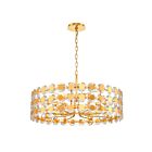 Eurofase Lighting 44286-025 Perrene 8-Lights 320W Gold Chandelier